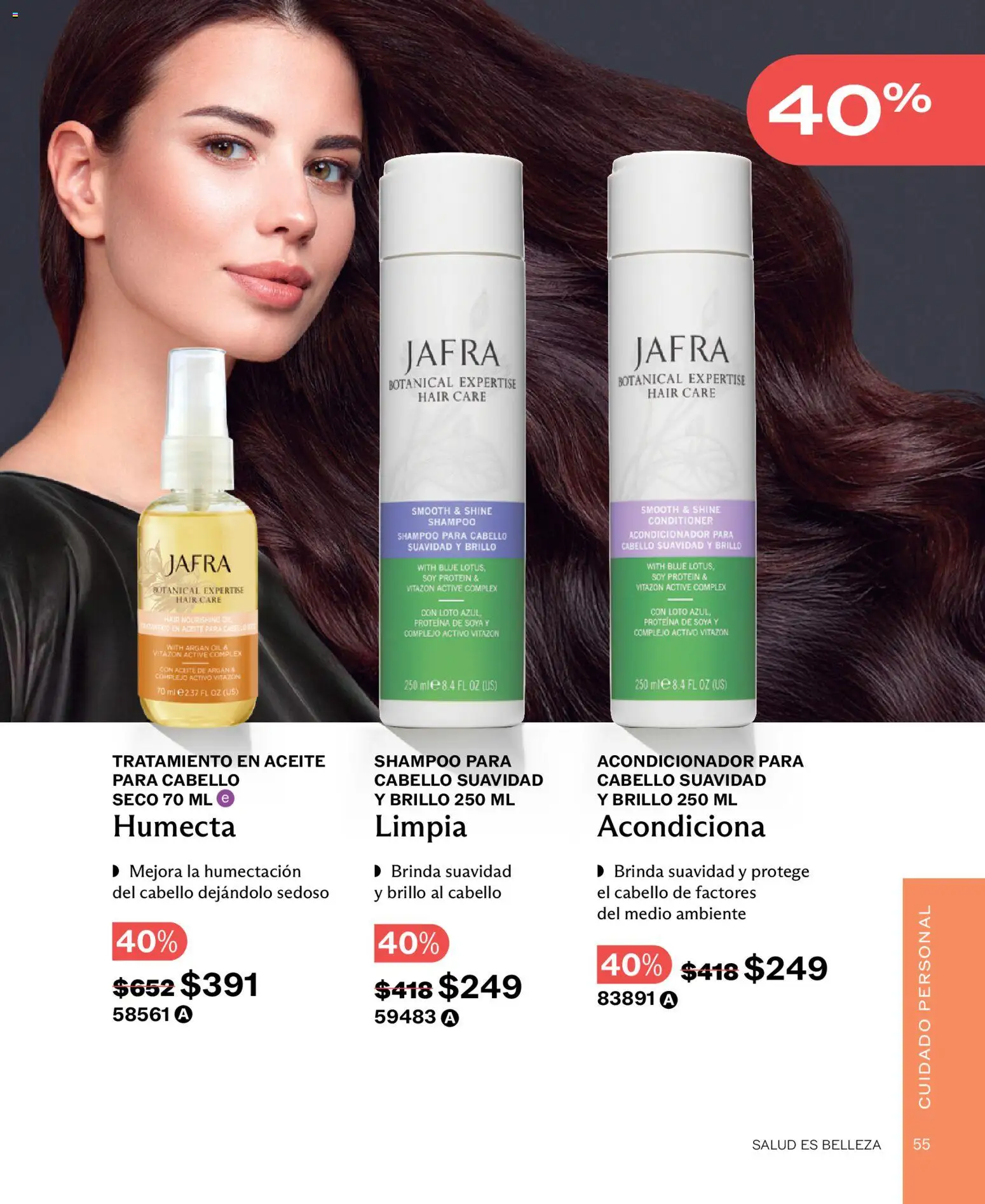 Nuevas ofertas de JAFRA válidas en toda la República Mexicana desde el 01.01.2026. ¡Encuentra las mejores ofertas en JAFRA catálogo! | Página: 55