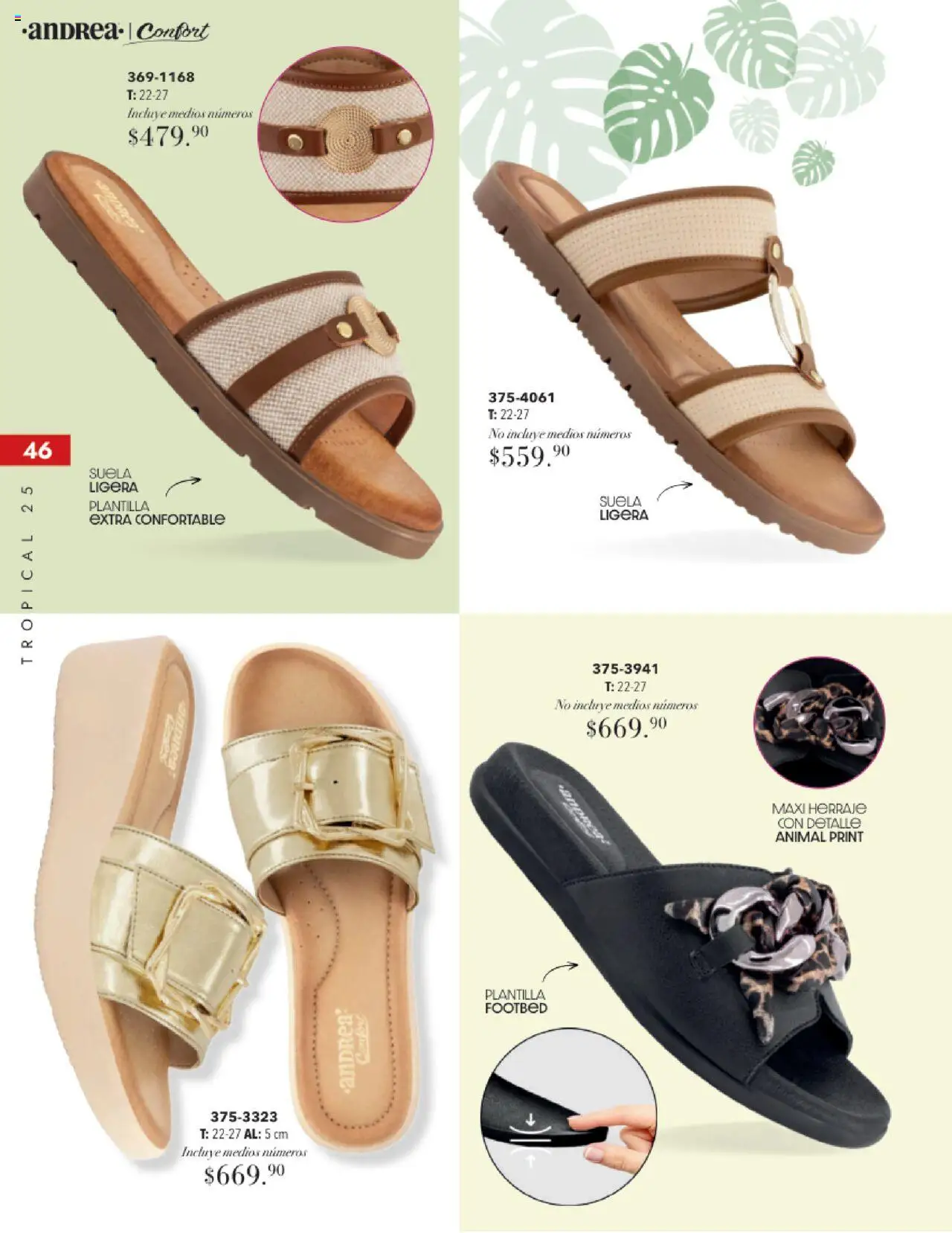 Nuevas ofertas de Andrea válidas en toda la República Mexicana desde el 17.08.2025. ¡Encuentra las mejores ofertas en Andrea - Catálogo Tropical Otoño / Invierno! | Página: 46