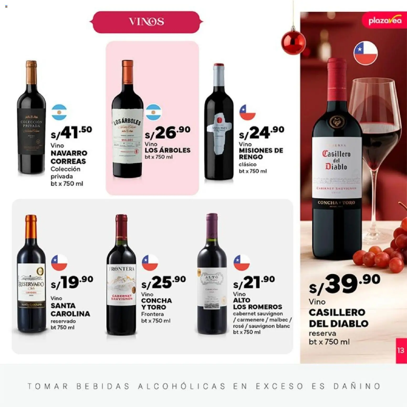 Catálogo Plaza Vea válido desde 10.12.2025 | Página: 13 | Productos: Vino