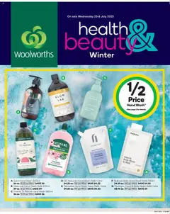 Preview of Woolworths Winter Health & Beauty Catalogue NSW - valid from 23.07.2025