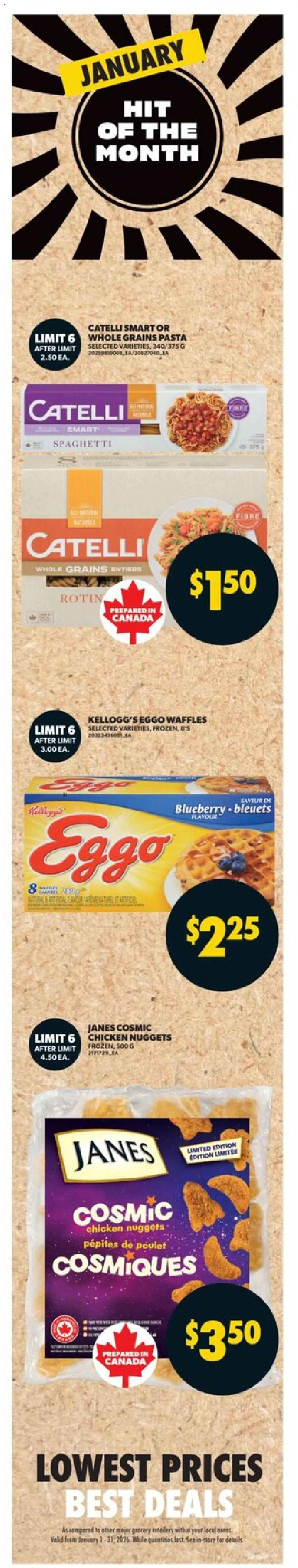 Real Canadian Superstore flyer valid from 08.01.2026 | Page: 5 | Products: Pasta, Chicken