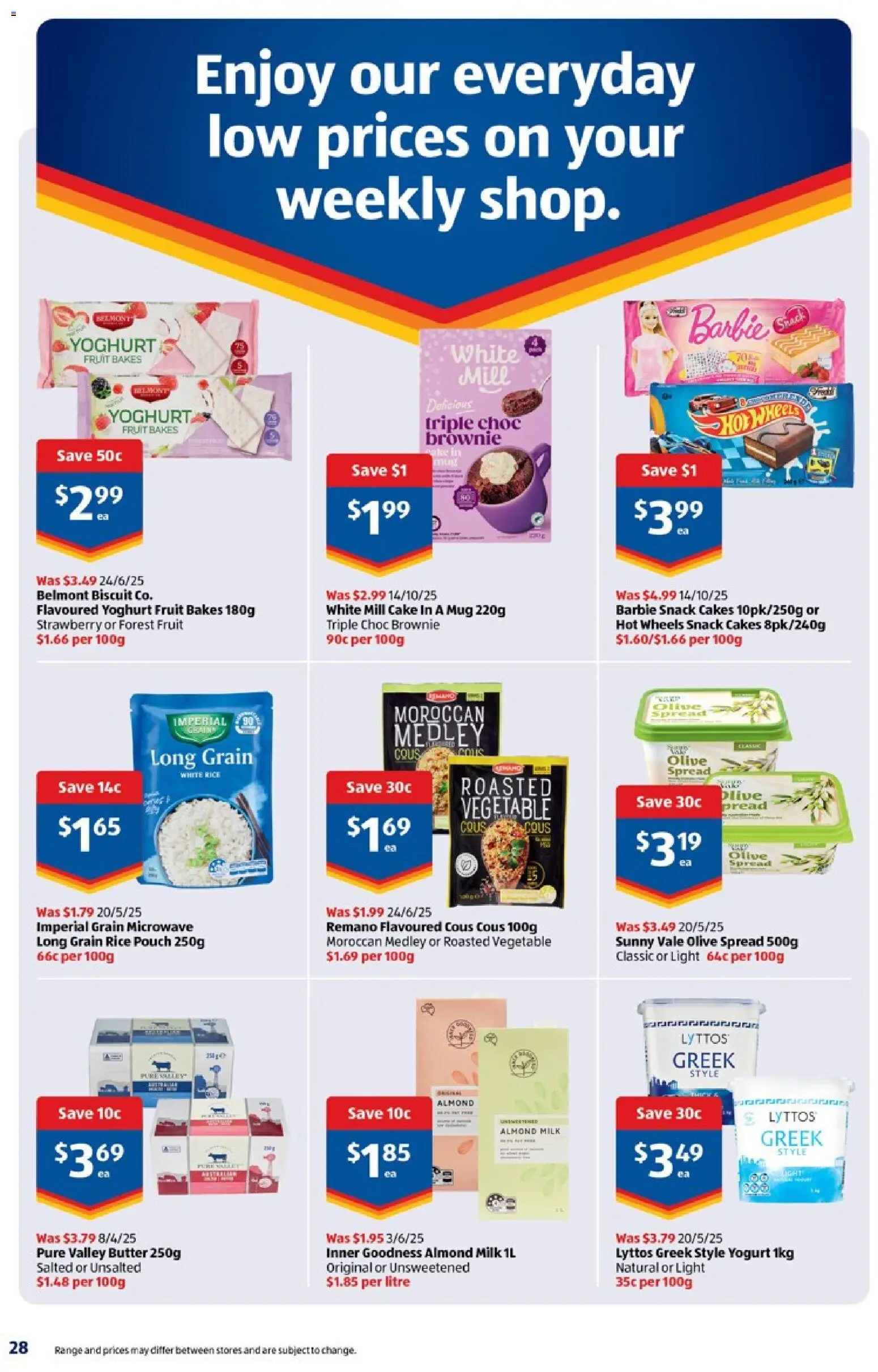 Aldi catalogue - valid from 29.10.2025 | Page: 28 | Products: Light, Butter, Rice, Microwave