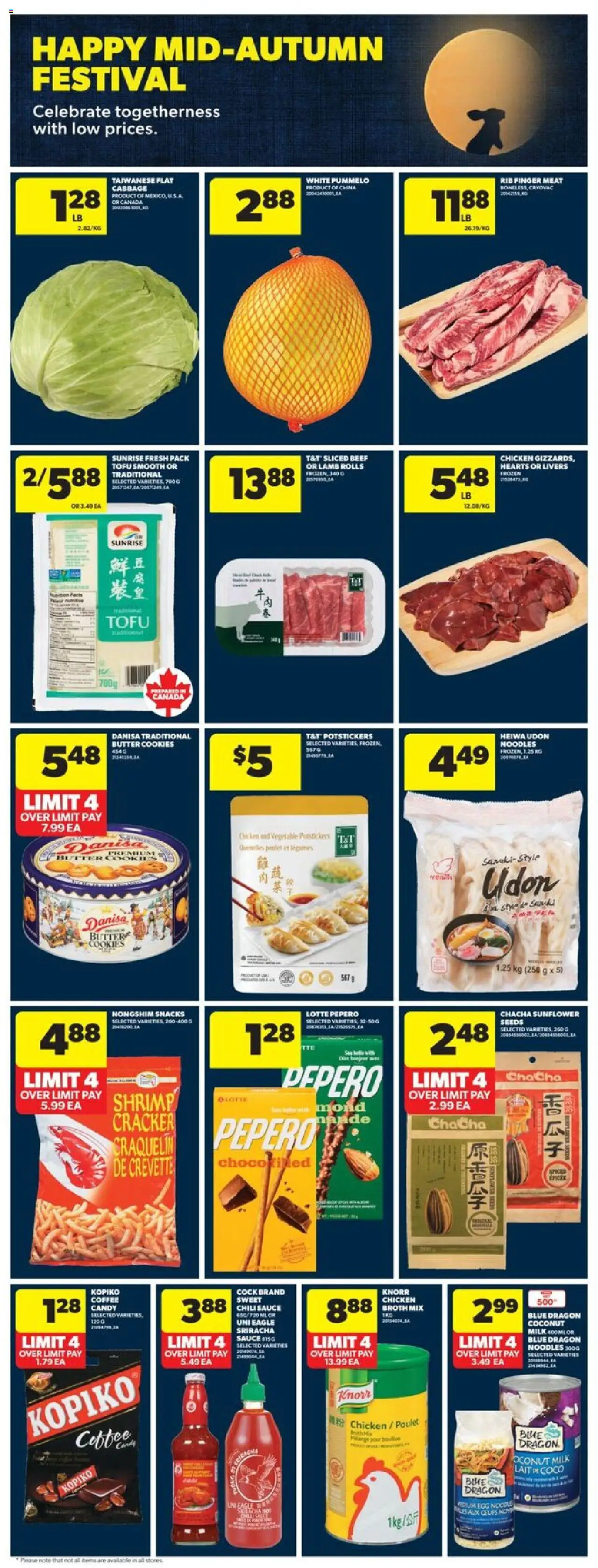 Real Canadian Superstore flyer valid from 11.09.2025 | Page: 26 | Products: Noodles, Beef, Butter, Coffee