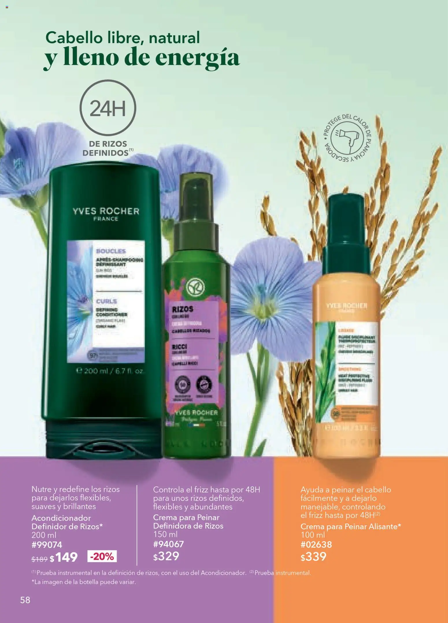 Nuevas ofertas de Yves Rocher válidas en toda la República Mexicana desde el 24.03.2026. ¡Encuentra las mejores ofertas en Yves Rocher campaña 5 2026! | Página: 60 | Productos: Secadora, Crema, Plancha, Acondicionador