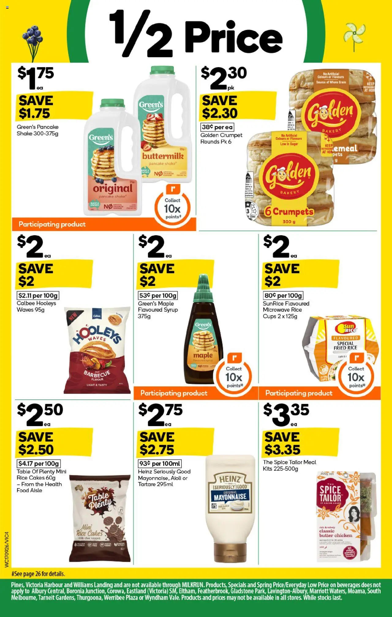 Woolworths catalogue - valid from 17.09.2025 | Page: 4 | Products: Crumpets, Butter, Rice, Sugar