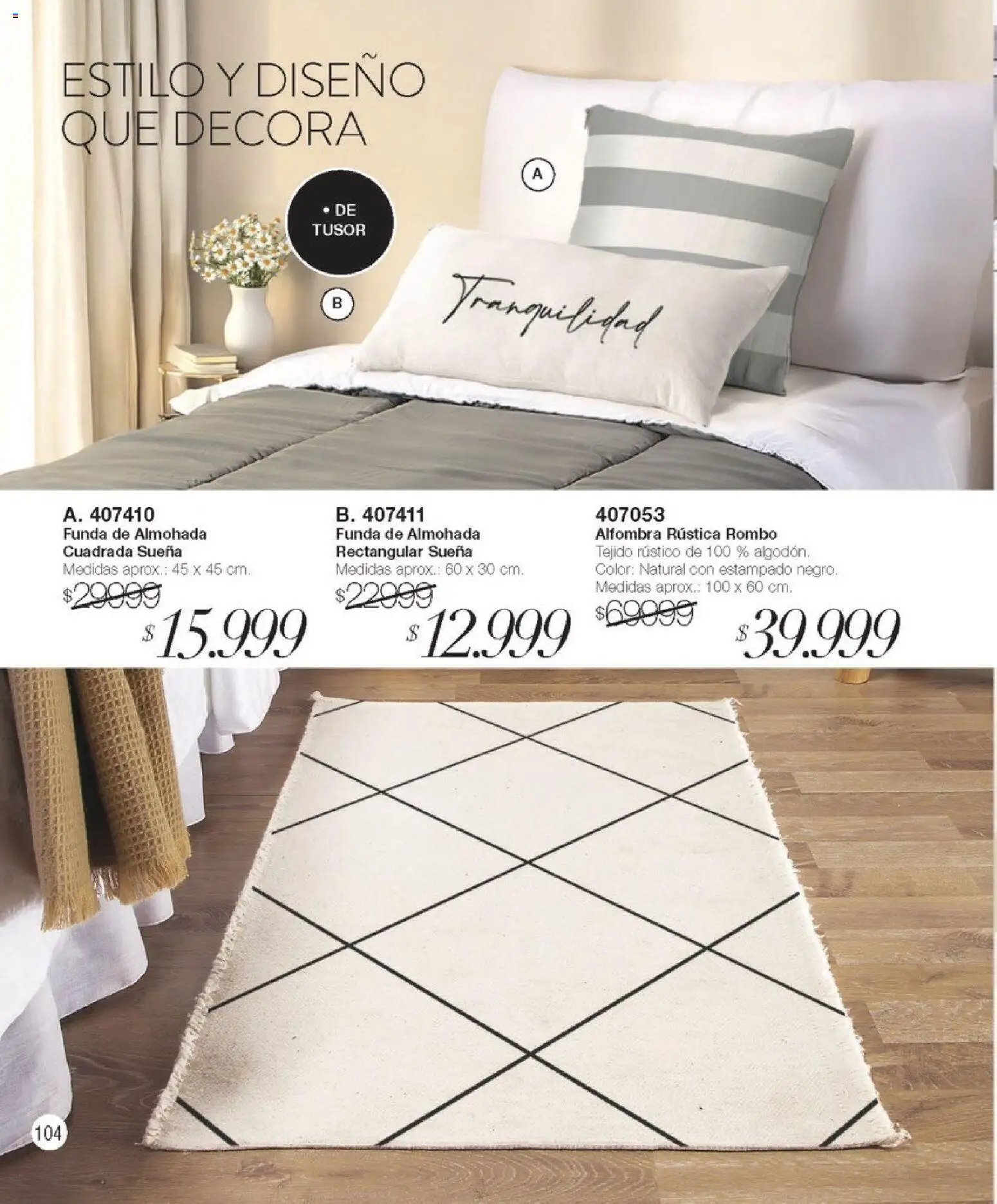 Violetta catálogo │ válido desde el 01.02.2026 | Página: 104 | Productos: Funda de almohada, Almohada, Alfombra