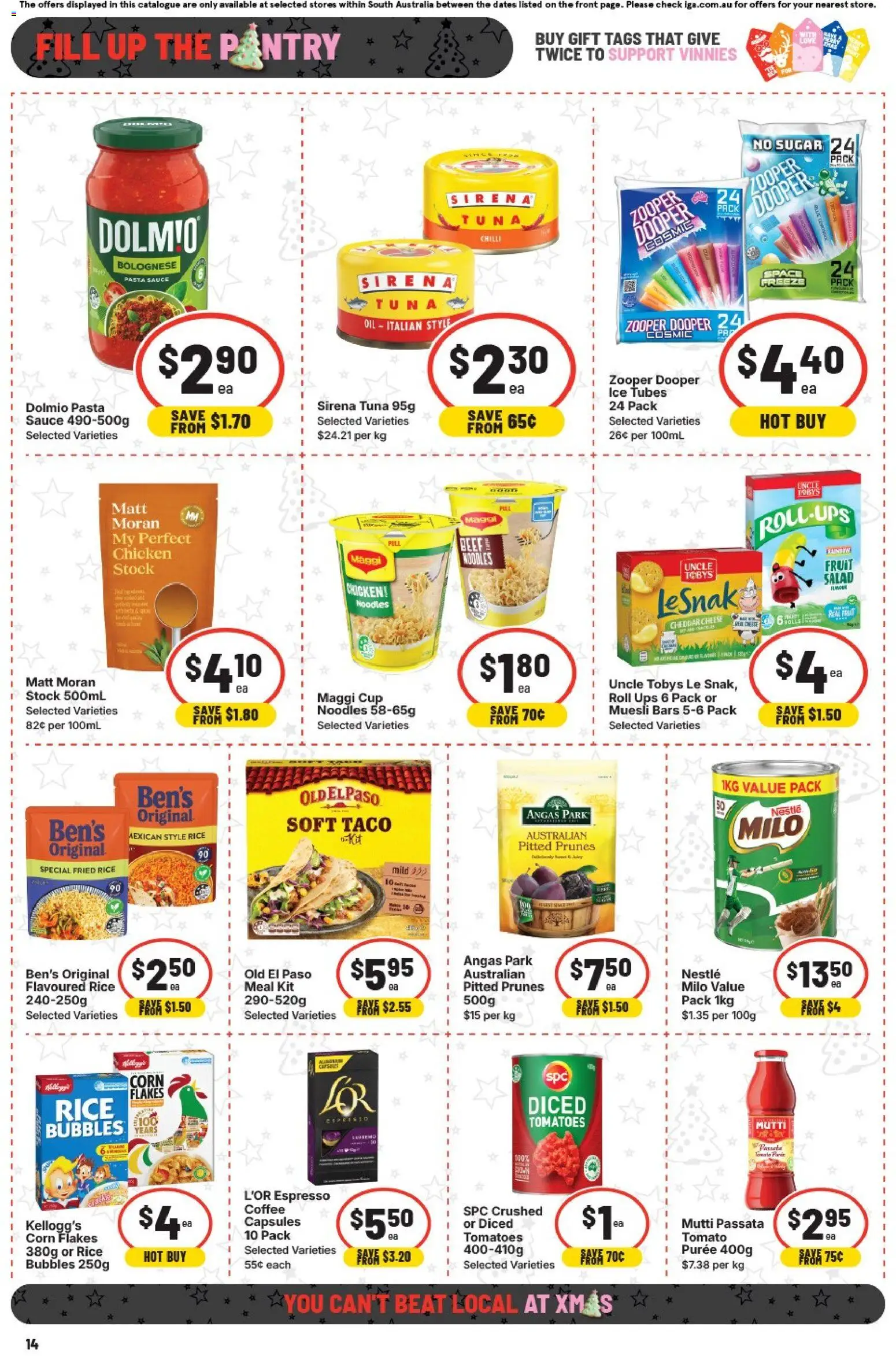IGA catalogue - valid from 26.11.2025 | Page: 10 | Products: Cheese, Noodles, Salad, Tuna