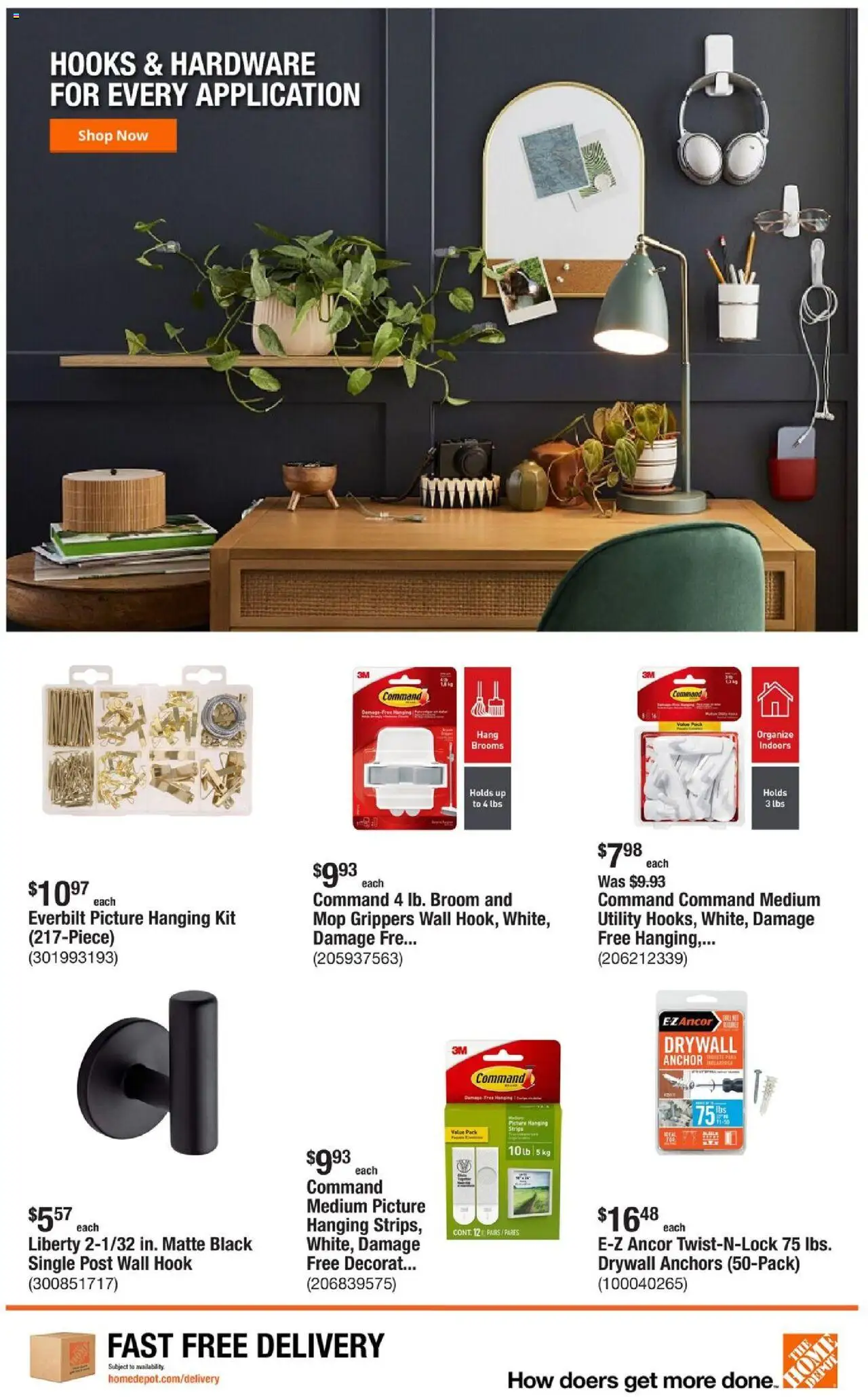 Home Depot Weekly Ad - FL - valid from 02.10.2025 | Page: 9 | Products: Hook, Anchor