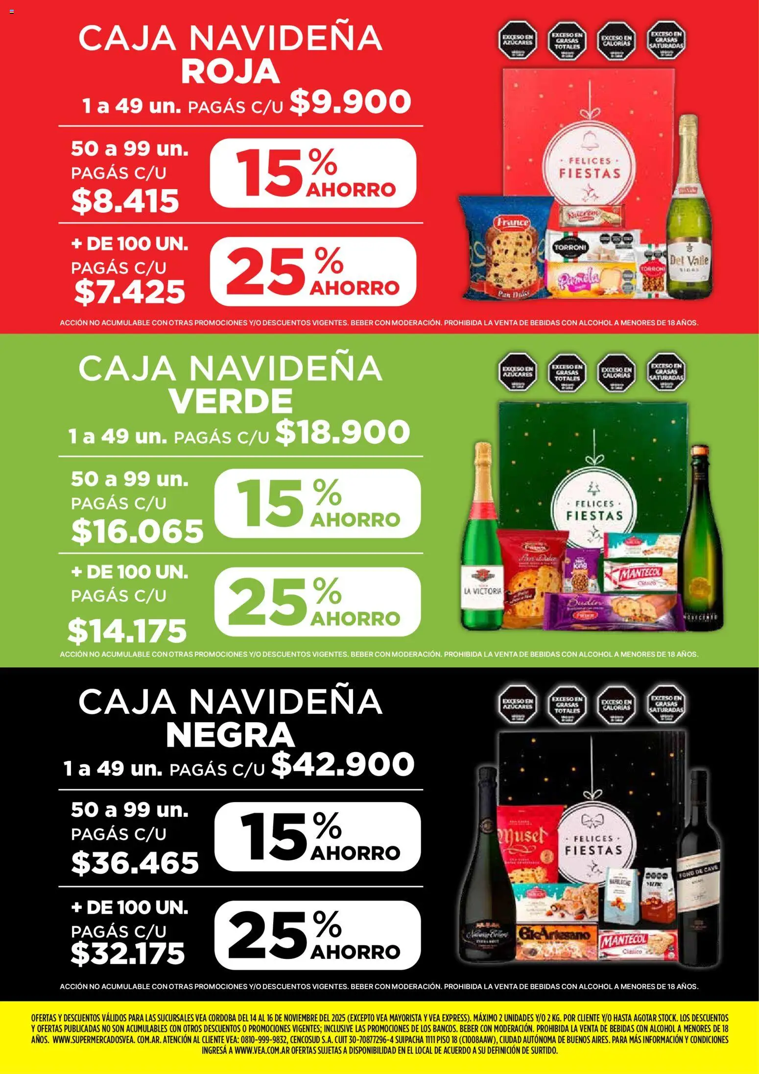 Vea - Ofertas fin de semana  │ válido desde el 14.11.2025 | Página: 9 | Productos: Caja