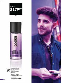 Nuevas ofertas de AVON válidas en toda la República Mexicana desde el 09.08.2025. ¡Encuentra las mejores ofertas en X Nob Tokyo Fragancia para él 50 ml, FOUGÈRE ESPECIADA MADEROSA wasabi, frutos oscuros, ciprés hinoki! | Página: 88