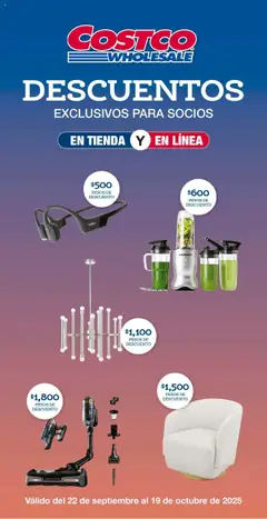 Vista previa de Costco - Catálogo, nuevo folleto de la tienda, válido en México a partir del 22.09.2025