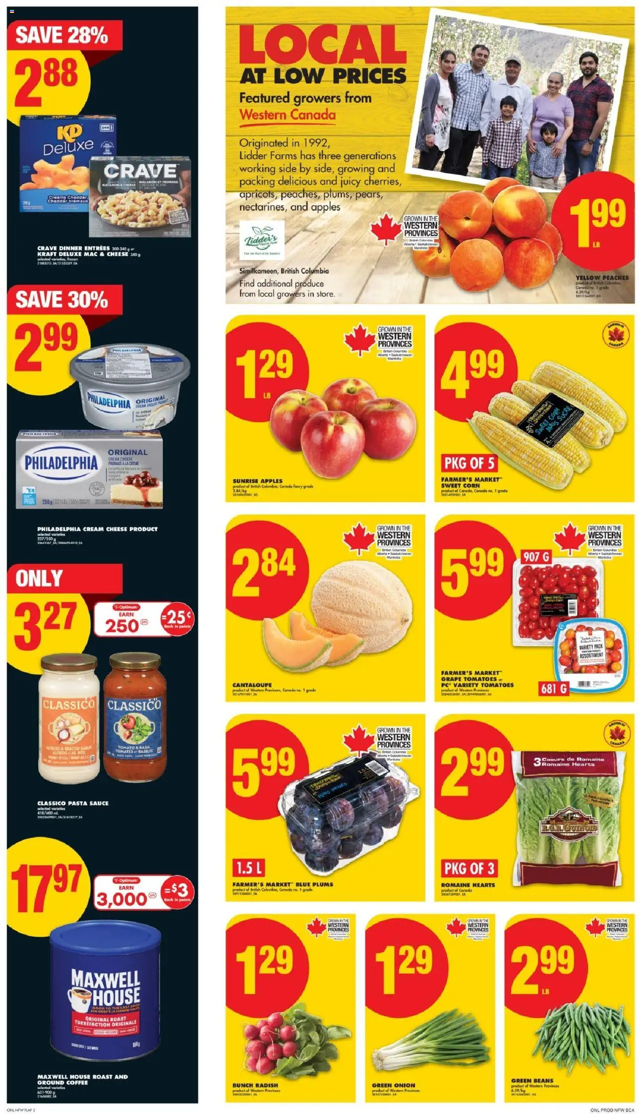No Frills flyer valid from 21.08.2025 | Page: 2 | Products: Cream, Coffee, Apples, Tomatoes
