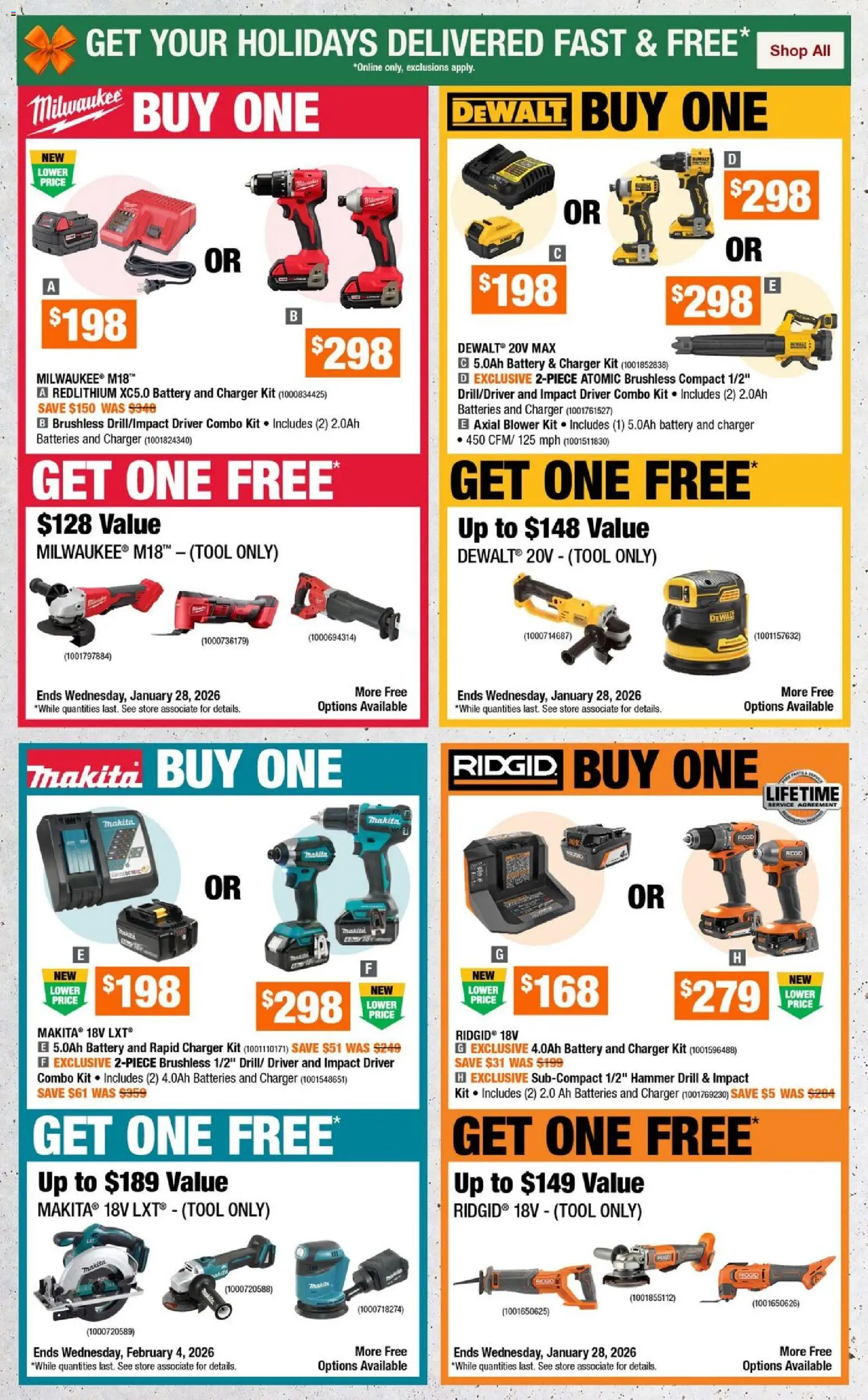 Home Depot flyer valid from 06.11.2025 | Page: 4 | Products: Battery