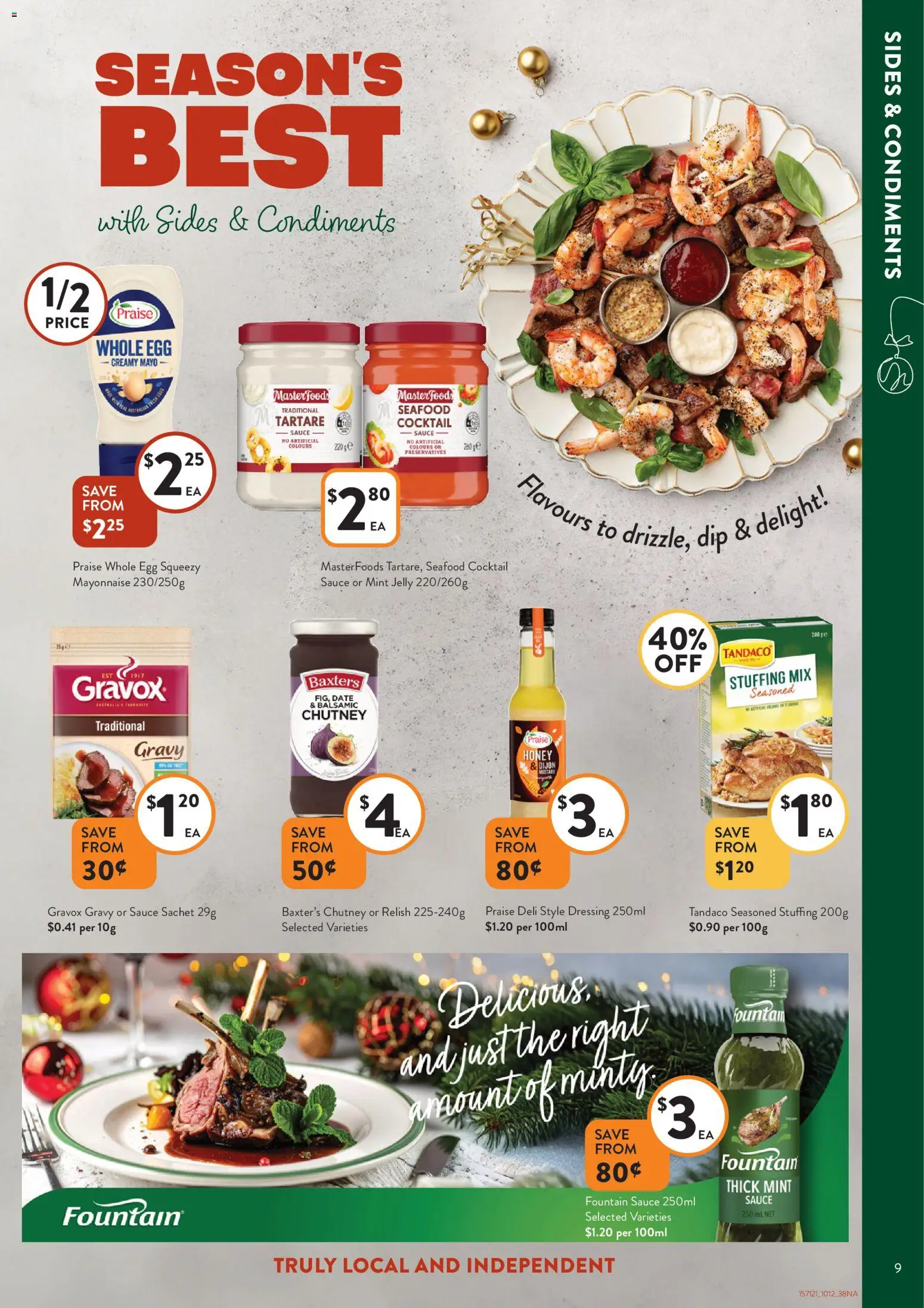 Foodworks catalogue - valid from 10.12.2025 | Page: 9 | Products: Relish, Mayonnaise, Sauce, Date
