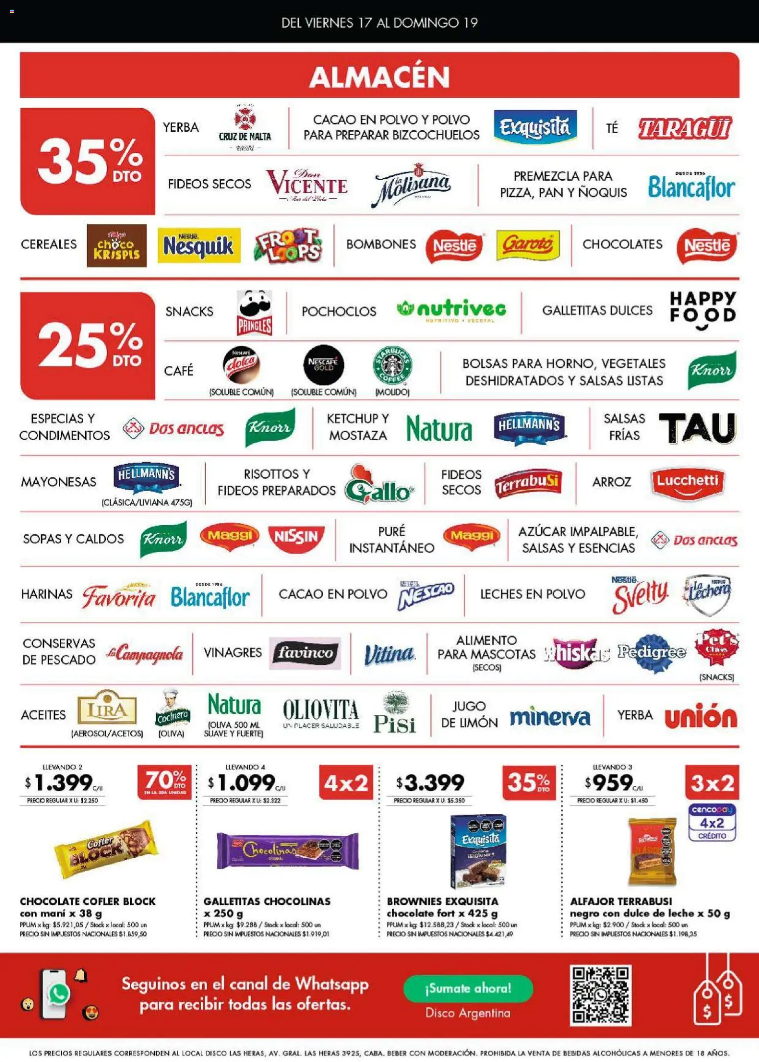 Disco - Ofertas | Córdoba │ válido desde el 16.04.2026 | Página: 3 | Productos: Galletitas, Dulce de leche, Jugo, Ñoquis