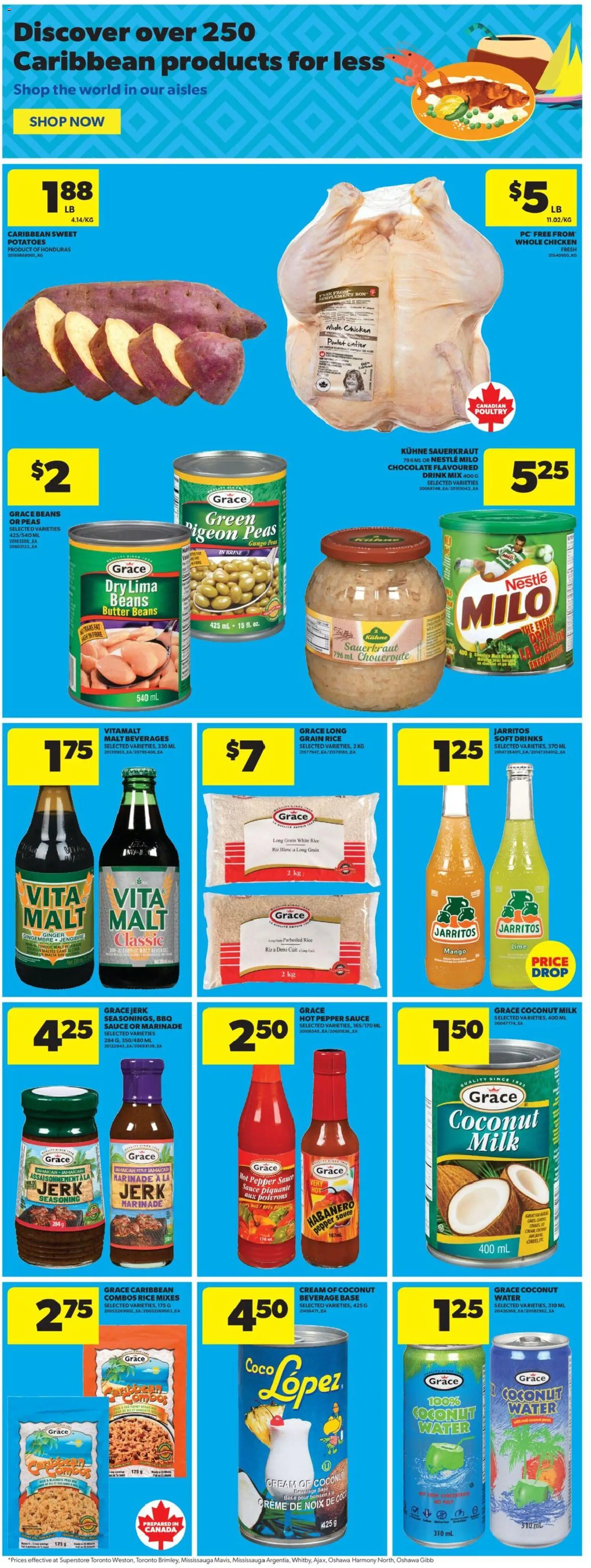 Real Canadian Superstore flyer valid from 16.04.2026 | Page: 18 | Products: Rice, Cream, Potatoes, Chicken