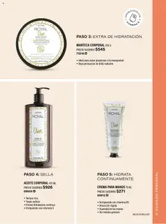 Nuevas ofertas de JAFRA válidas en toda la República Mexicana desde el 01.05.2025. ¡Encuentra las mejores ofertas en ACEITE PARA EL CUERPO CON ACEITE DE OLIVA Y VITAMINA E 250 ML, Aceite para el cuerpo con aceite de oliva y vitamina E. Textura rica, con humectante a base de aceite. Deja la piel suave y sedosa.! | Página: 55