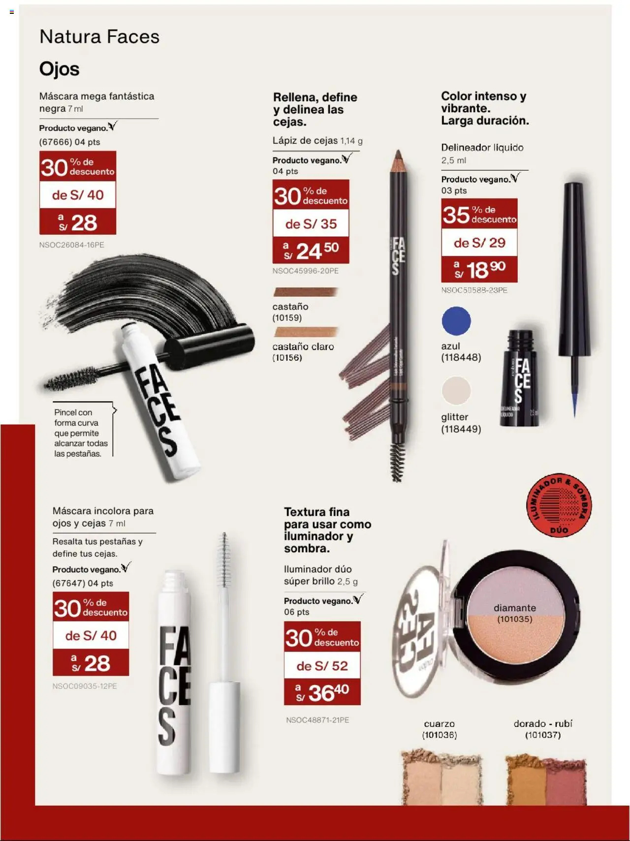 Catálogo Natura válido desde 24.05.2025 | Página: 154 | Productos: Máscara, Delineador, Pincel