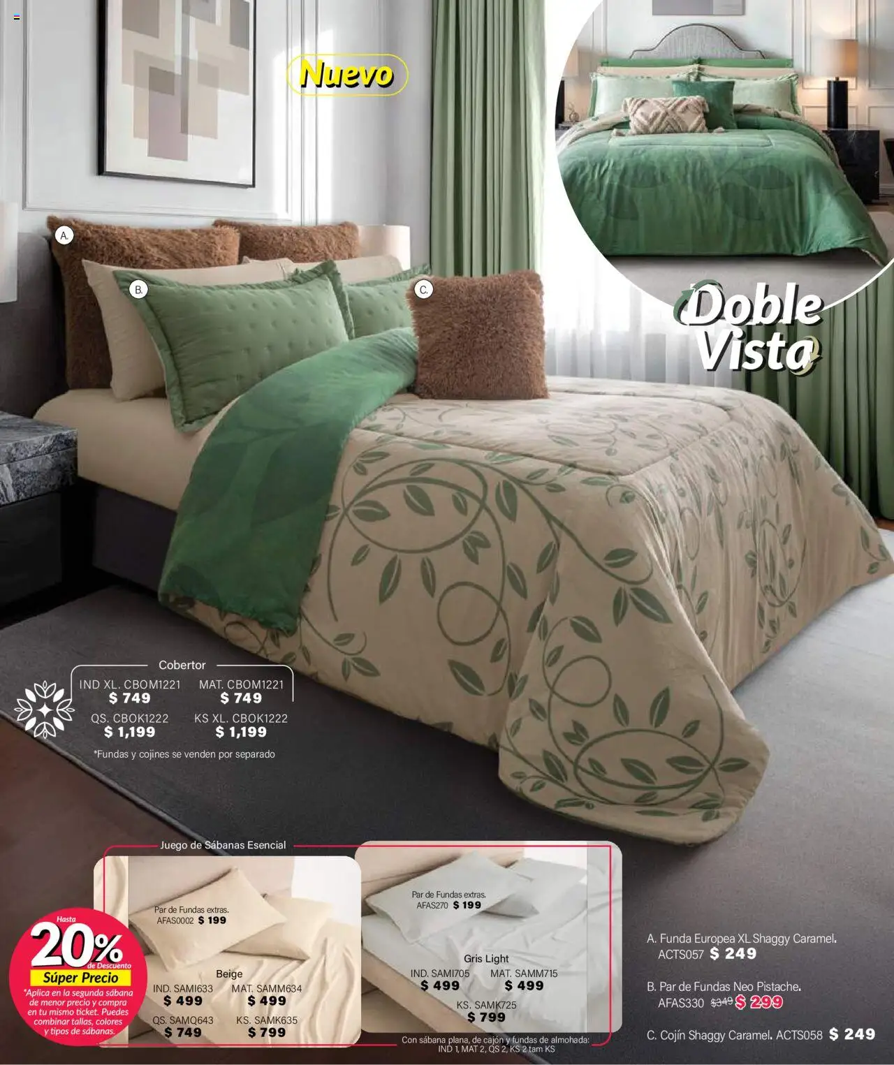 Nuevas ofertas de Colchas Concord válidas en toda la República Mexicana desde el 01.08.2025. ¡Encuentra las mejores ofertas en Colchas Concord - Catálogo! | Página: 689 | Productos: Juego, Funda, Almohada, Sabanas