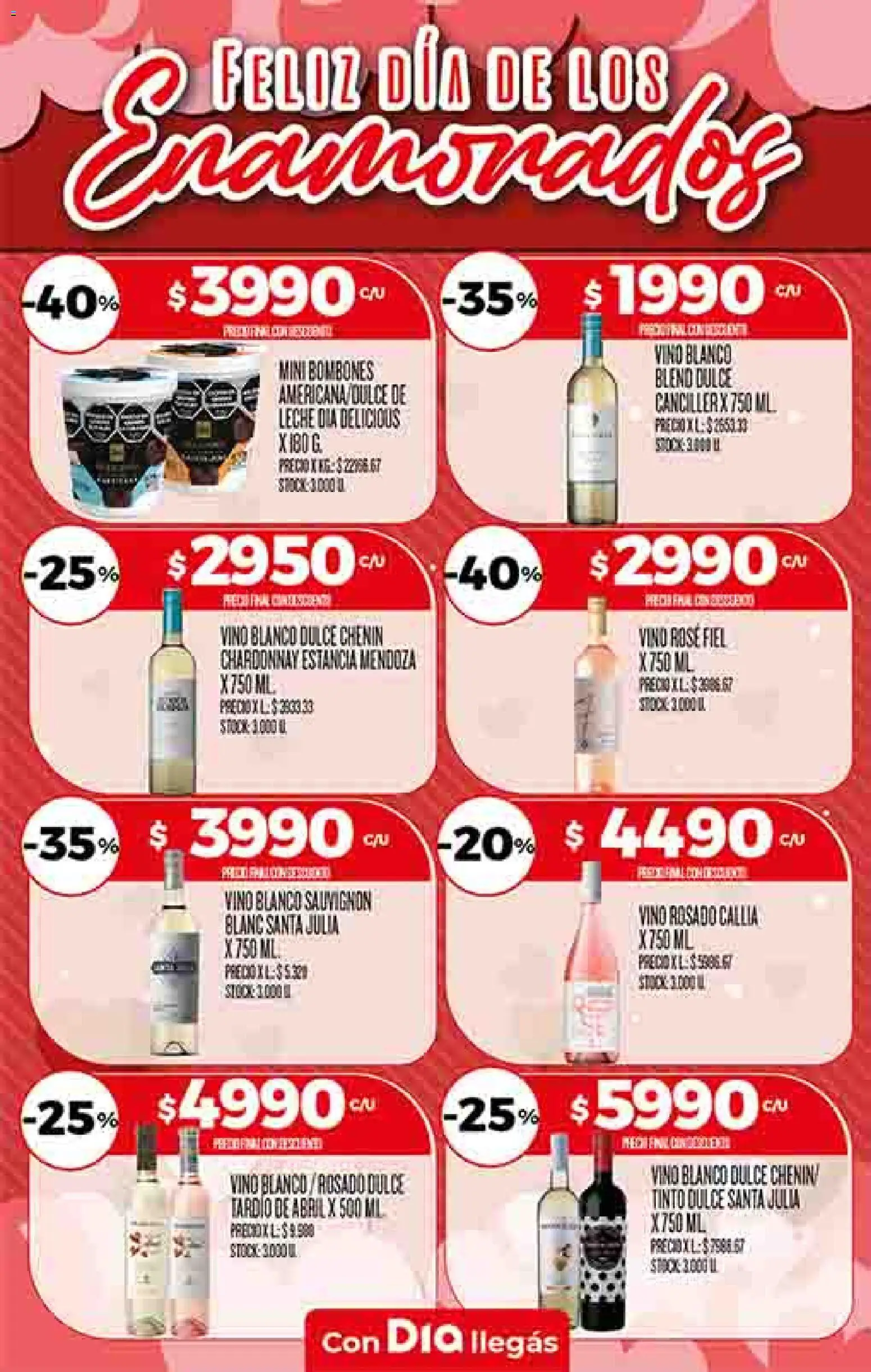 Supermercado DIA Ofertas │ válido desde el 11.02.2026 | Página: 9 | Productos: Bombones, Leche, Vino