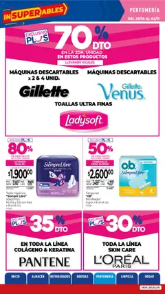 Vista previa La Anonima catálogo válido desde el 23.10.2025 | Página: 30 | Productos: Tampones, Toalla, Toallas