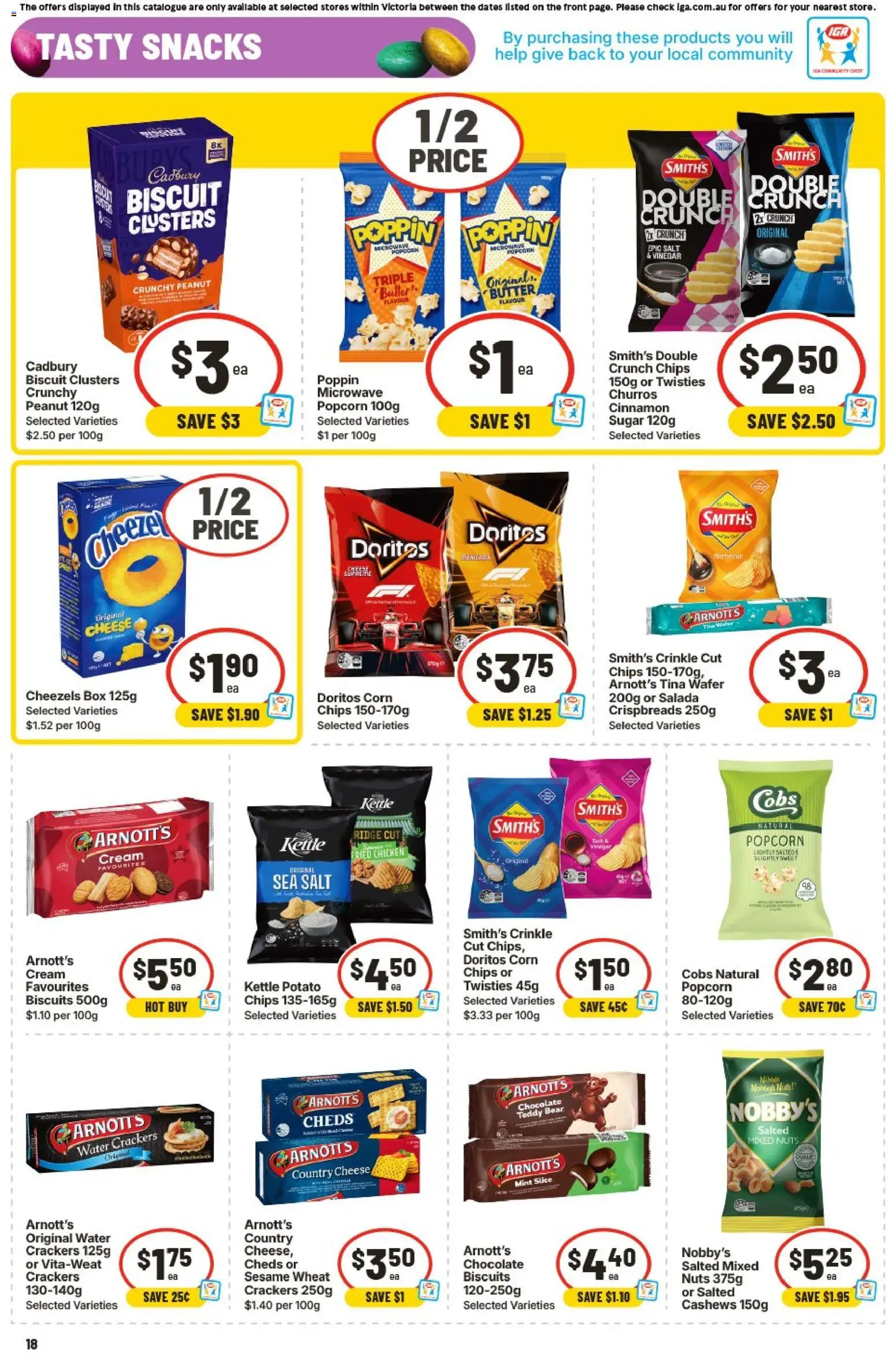 Ritchies catalogue - valid from 25.03.2026 | Page: 18 | Products: Crackers, Chips, Nuts, Popcorn