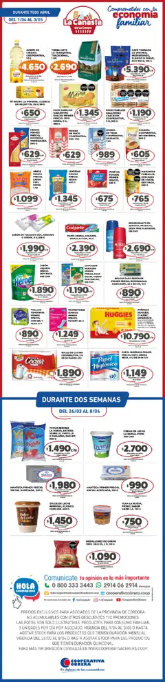 Vista previa Cooperativa Obrera - Catálogo La Canasta de La Coope válido desde el 01.04.2026