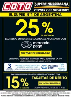 Vista previa Coto - Descuento válido desde el 07.11.2025