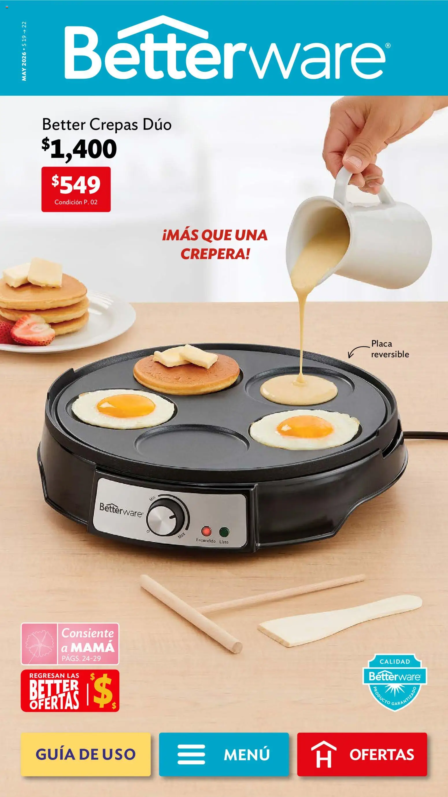 Nuevas ofertas de Betterware válidas en toda la República Mexicana desde el 04.05.2026. ¡Encuentra las mejores ofertas en Betterware campaña 5 2026! | Página: 1