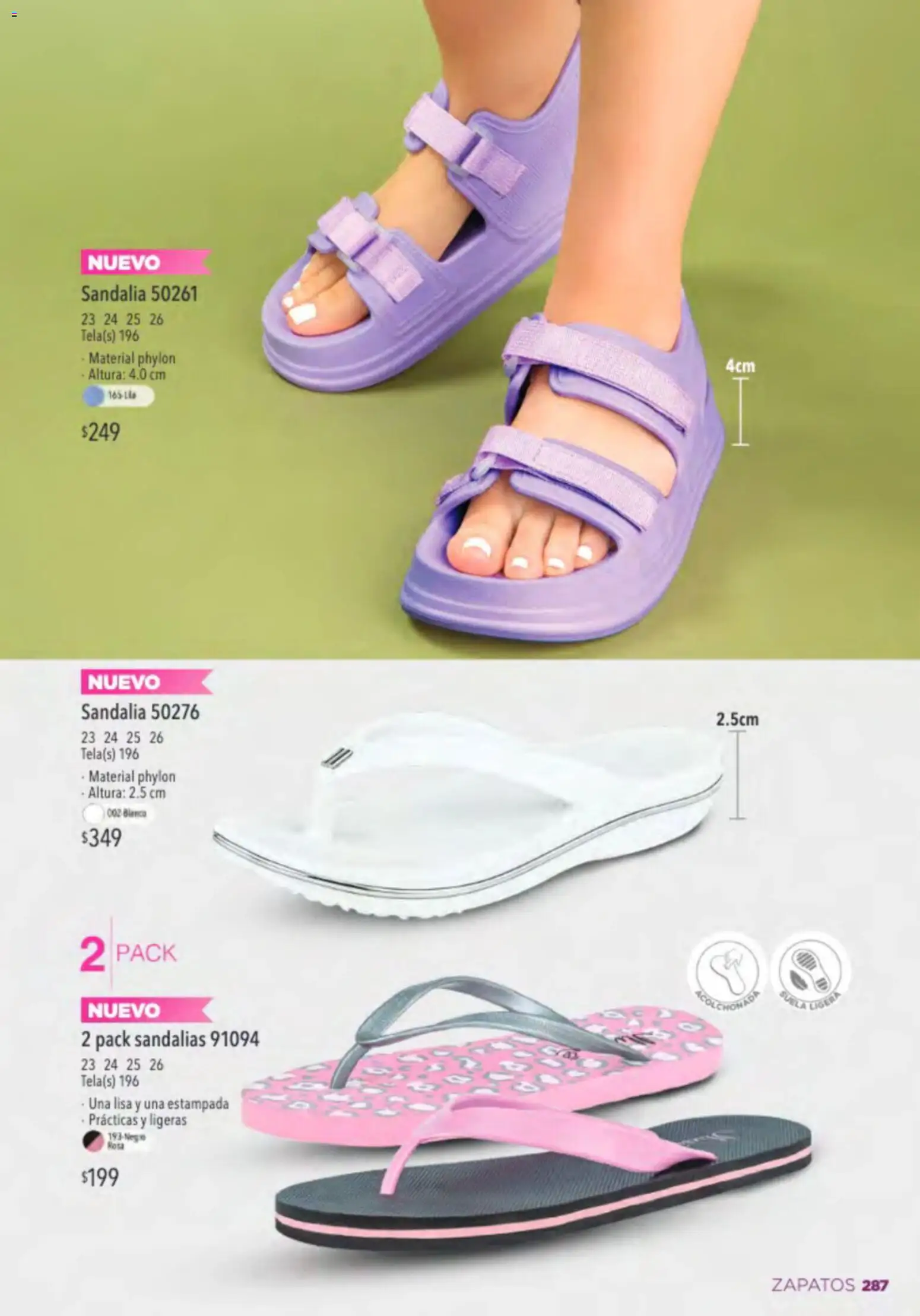 Nuevas ofertas de Ilusión válidas en toda la República Mexicana desde el 01.03.2026. ¡Encuentra las mejores ofertas en Ilusión catálogo Primavera! | Página: 289 | Productos: Zapatos, Sandalias