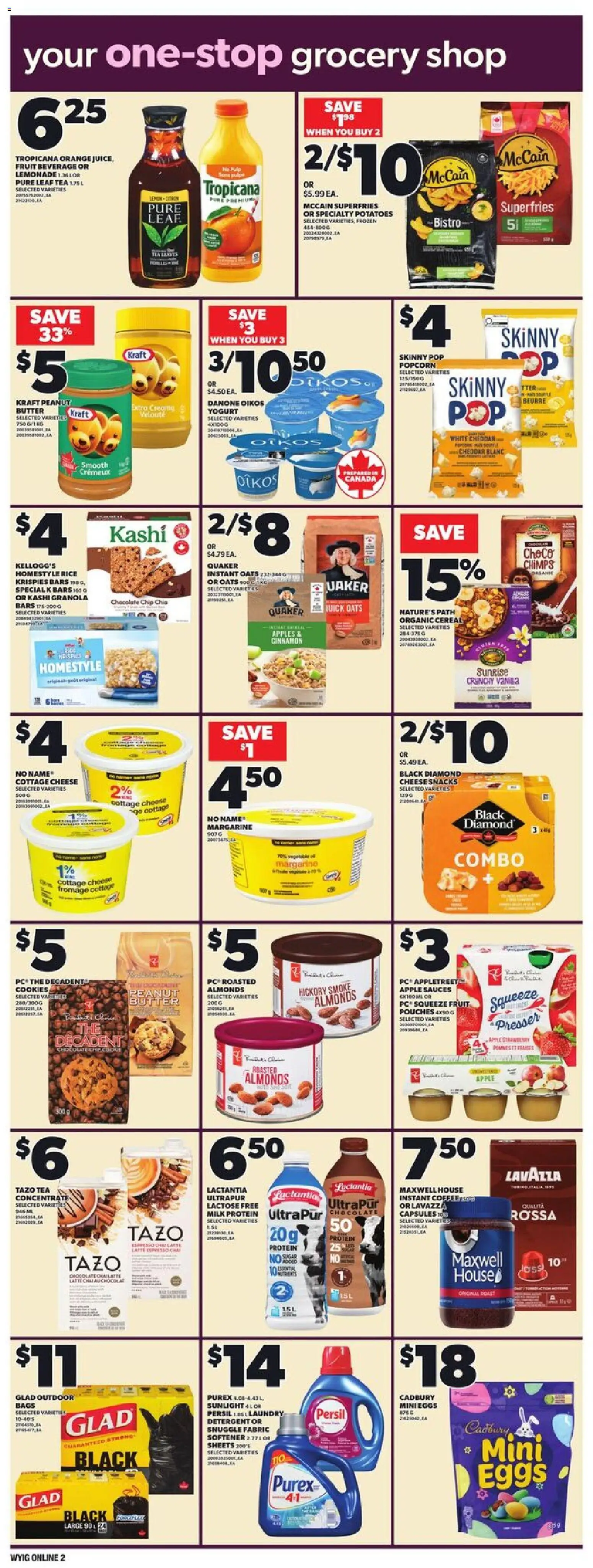 Independent Grocer flyer valid from 19.02.2026 | Page: 9 | Products: Tea, Eggs, Coffee, Chocolate