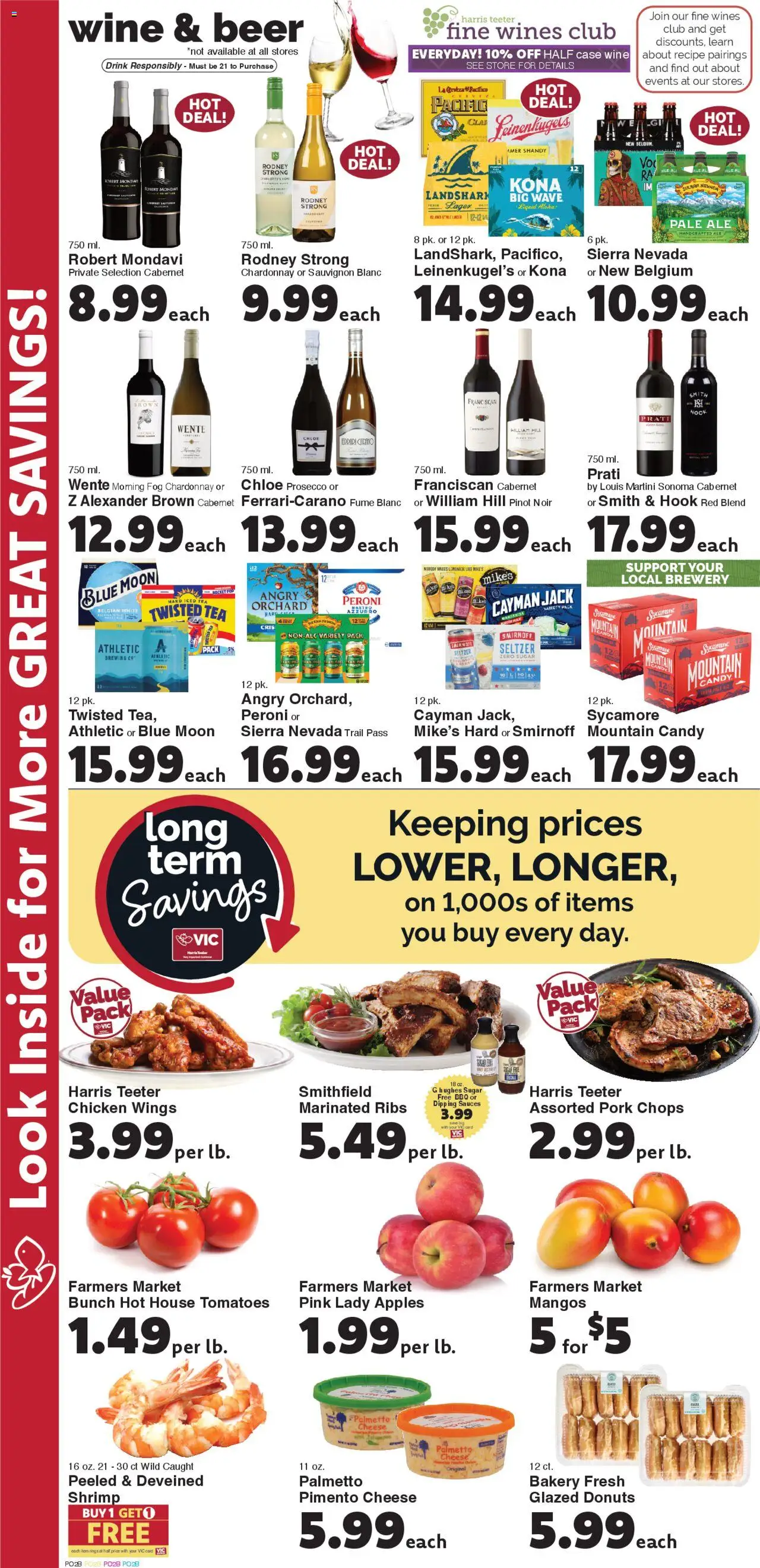 Harris Teeter Weekly Ad - valid from 02.07.2025 | Page: 9 | Products: Bakery, Hook, Wine, Tomatoes