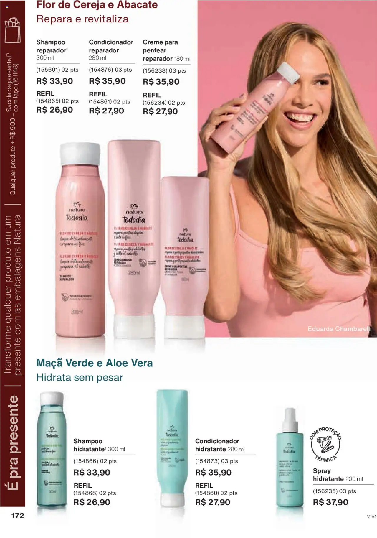 Natura Folheto - válido de 14.10.2025 | Página: 172 | Produtos: Shampoo, Cereja, Condicionador, Creme