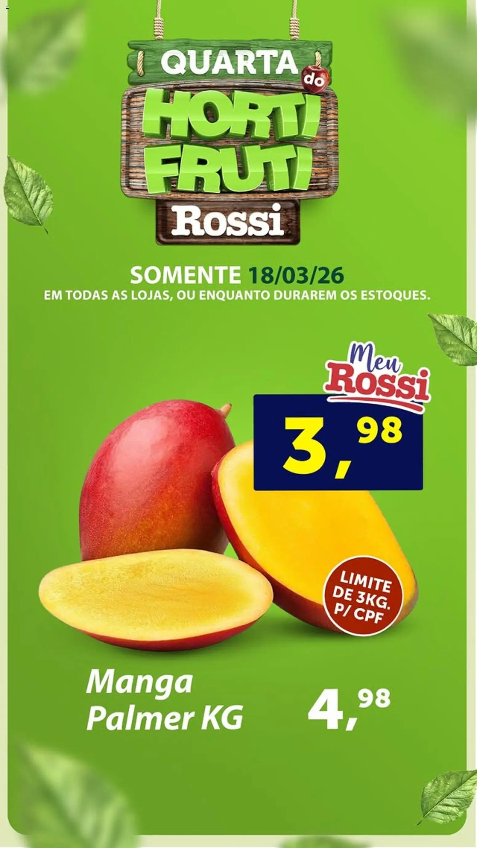 Rossi Supermercados Folheto - válido de 18.03.2026 | Página: 1
