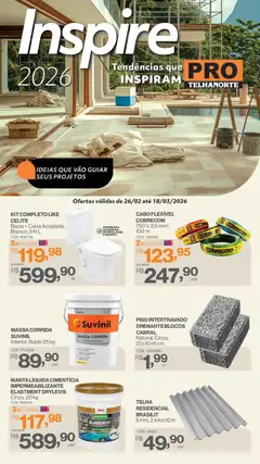 Telhanorte - Ofertas Pro - Pré-Visualização do folheto da loja Telhanorte, válido de 26.02.2026