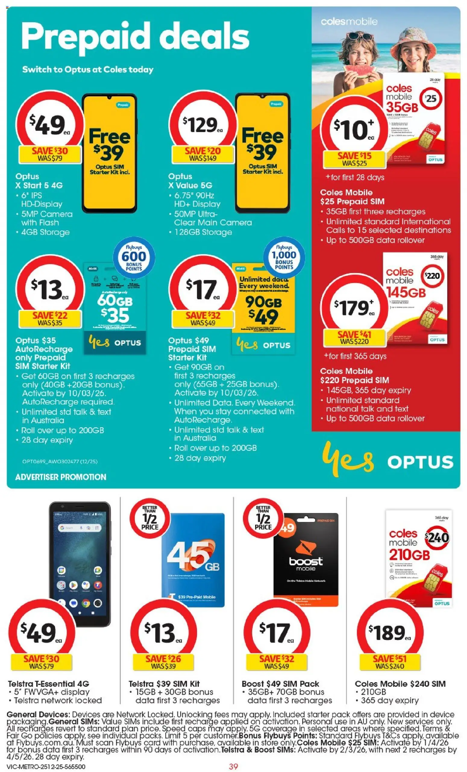Coles catalogue - valid from 25.12.2025 | Page: 40 | Products: Device, Camera, Mobile