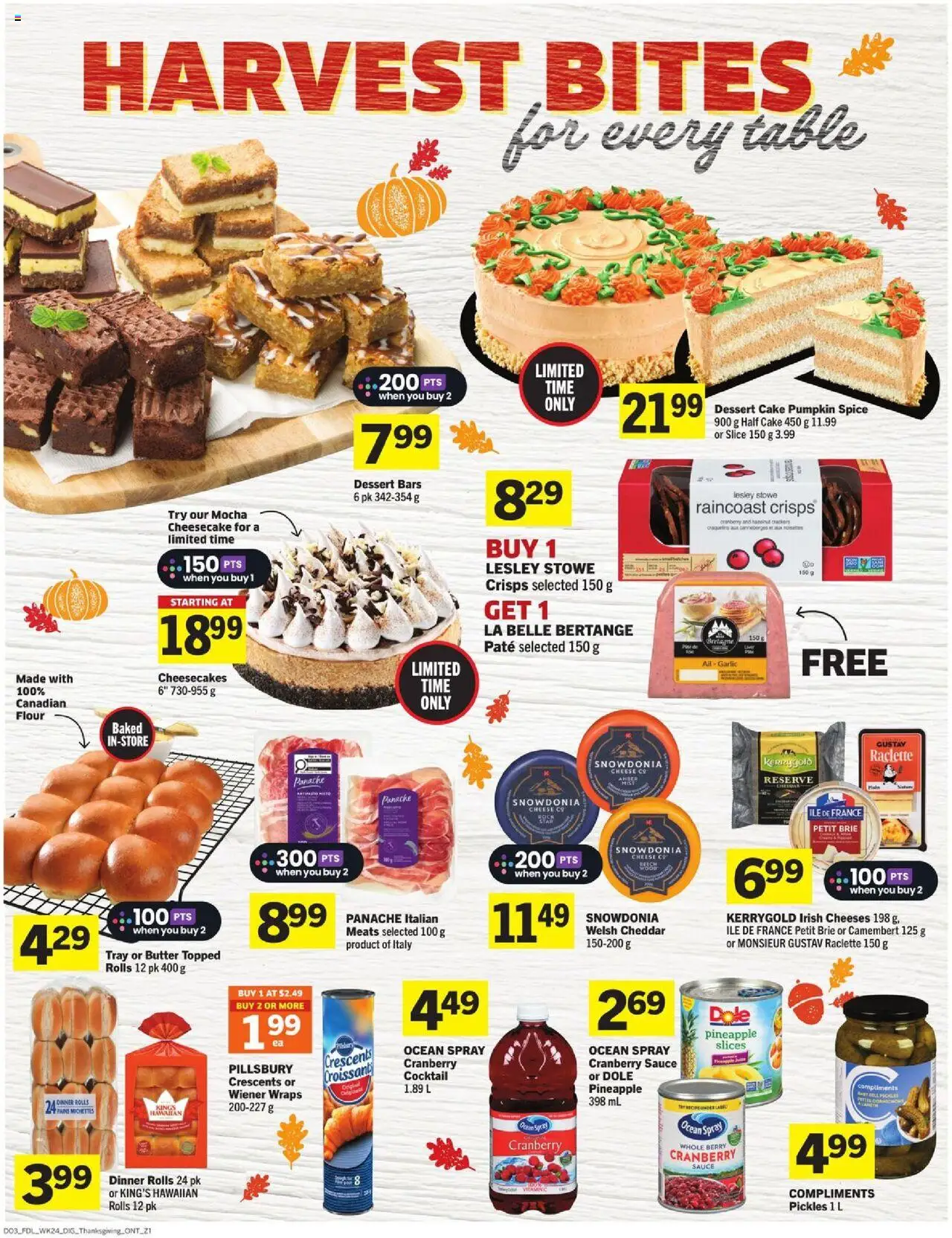 Foodland flyer valid from 09.10.2025 | Page: 4 | Products: Pineapple, Table, Cheese, Pumpkin