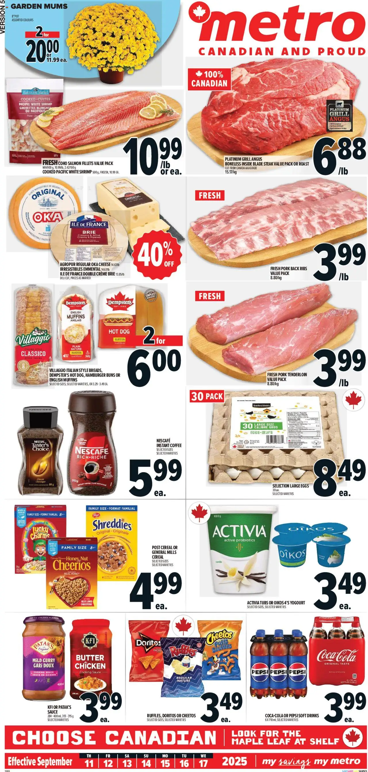 Metro flyer valid from 11.09.2025 | Page: 2 | Products: Grill, Shelf, Coffee, Chicken