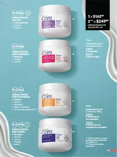 Nuevas ofertas de AVON válidas en toda la República Mexicana desde el 09.08.2025. ¡Encuentra las mejores ofertas en CREMA FACIAL CON VITAMINAS, Crema facial con vitaminas que ilumina, suaviza, revitaliza, mejora la textura y ofrece 24 horas de hidratación.! | Página: 156 | Productos: Crema, Vitaminas
