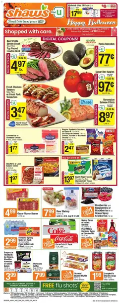 Preview of Shaw's weekly ads valid from 31.10.2025