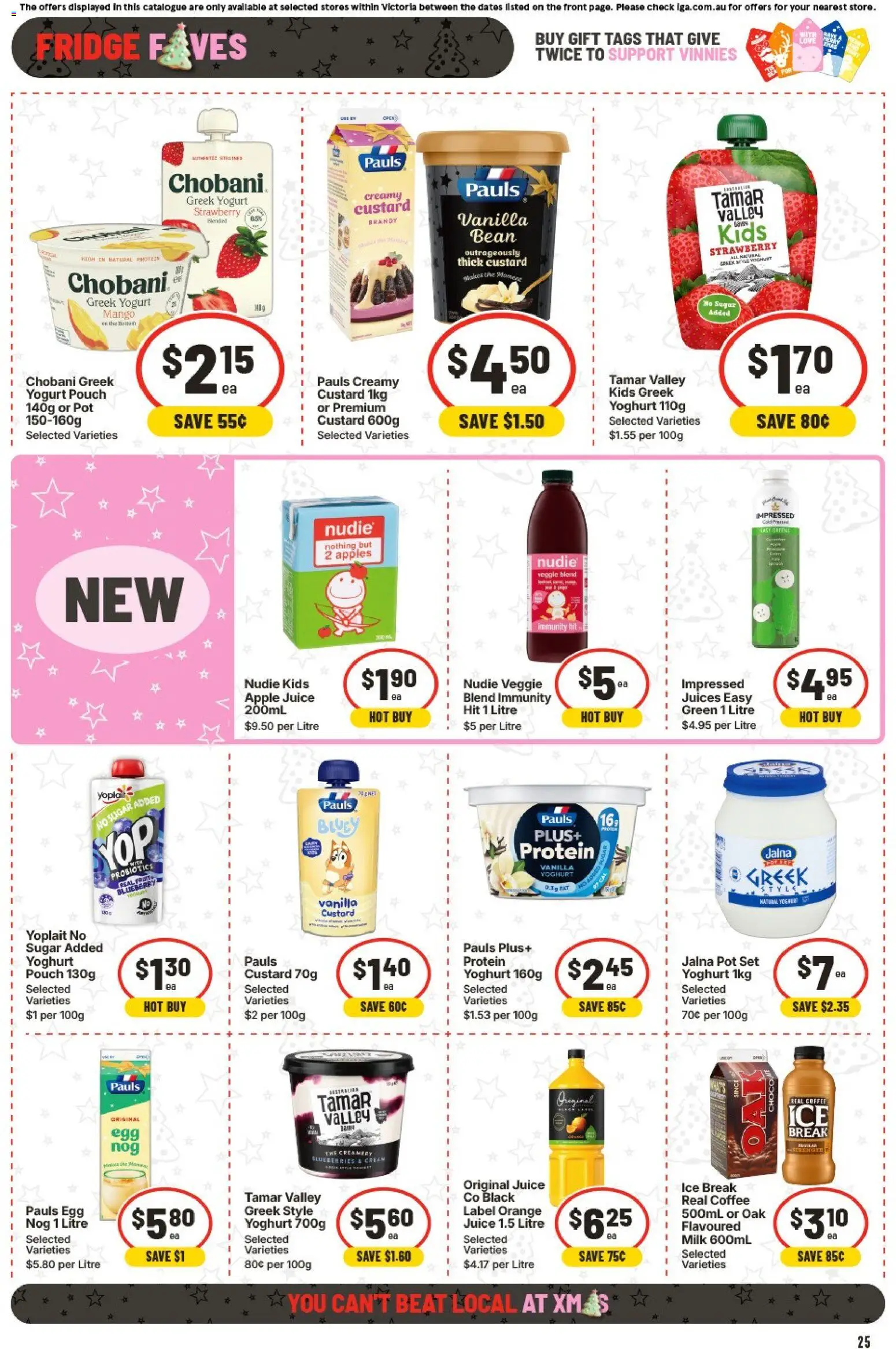 IGA catalogue - valid from 26.11.2025 | Page: 25 | Products: Pot, Milk, Juice, Fridge