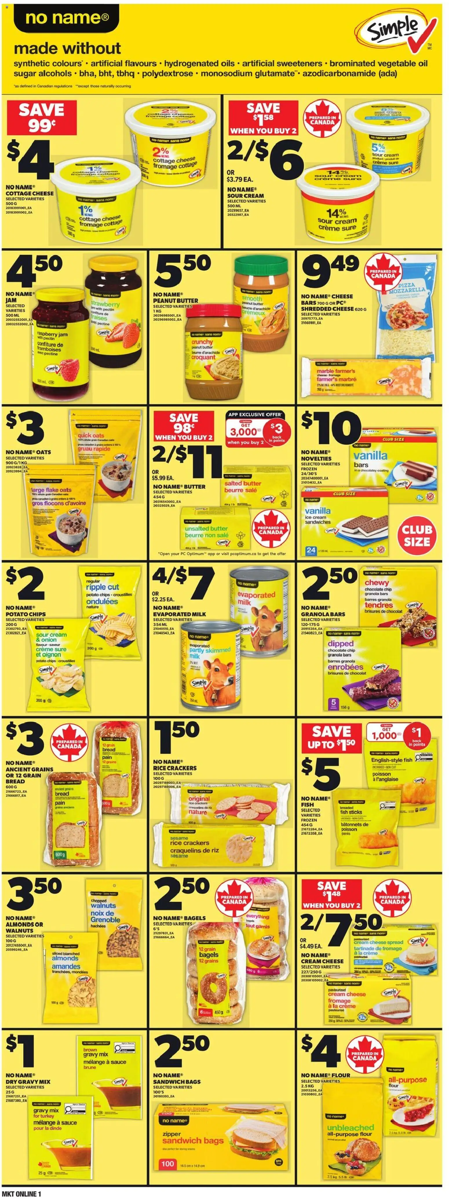 Loblaws flyer valid from 08.01.2026 | Page: 8 | Products: Chips, PC, Oil, Pizza