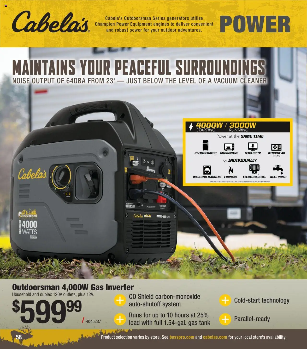 Cabela's Big Game Hunting 25 - valid from 12.06.2025 | Page: 58 | Products: Vacuum, Tv, Refrigerator, Washing machine