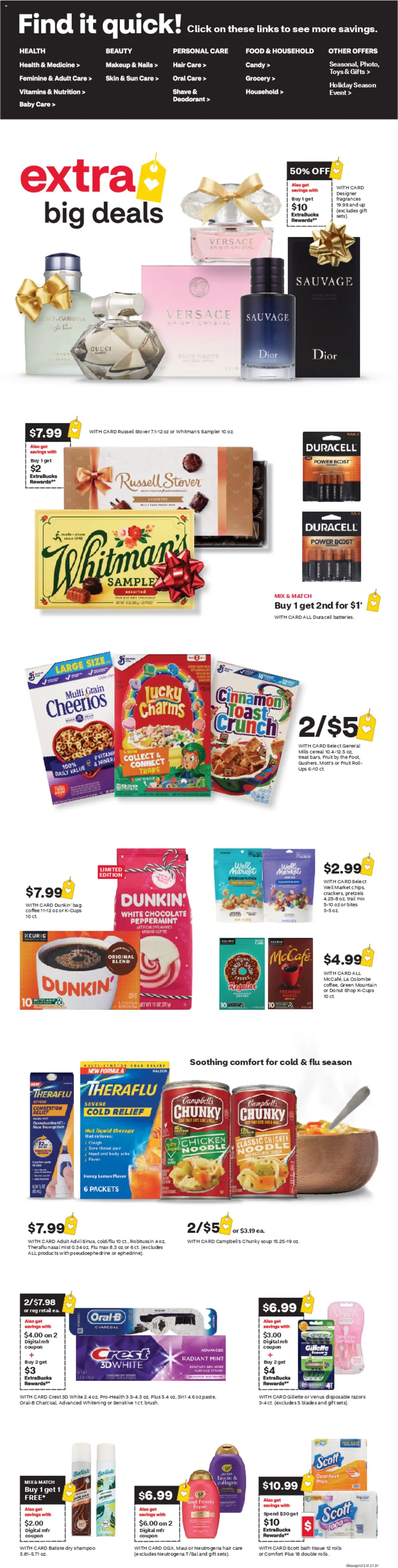 CVS Pharmacy Weekly Ad - CA - valid from 14.12.2025 | Page: 3 | Products: Eau de toilette, Deodorant, Lemon, UPS