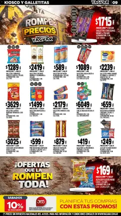Vista previa Yaguar - Oferta Semanal Córdoba válido desde el 13.04.2026 | Página: 9 | Productos: Chicles, Almendras, Chocolate, Alfajor