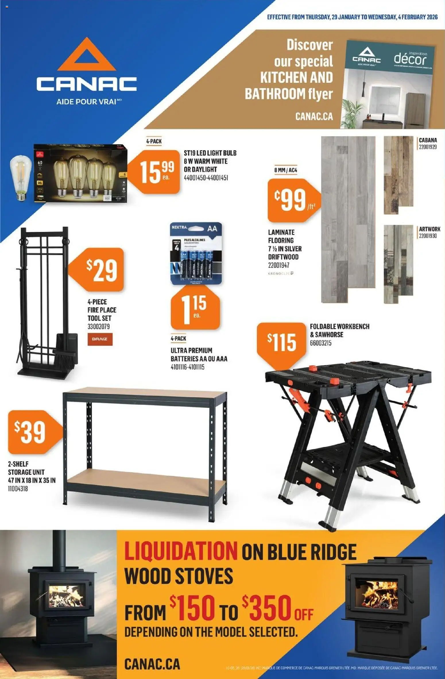 Canac flyer valid from 29.01.2026 | Page: 1 | Products: Ridge