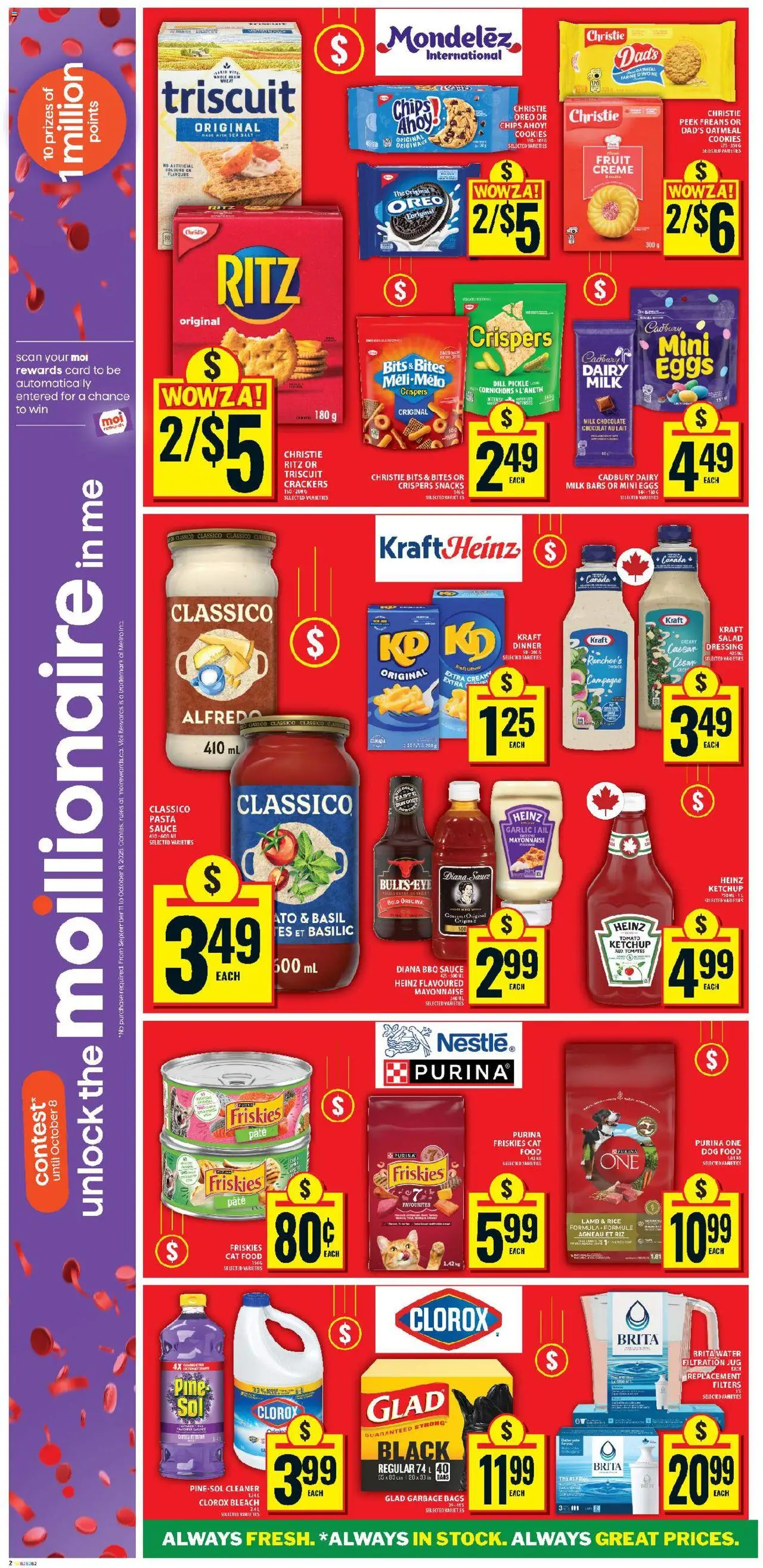 Food Basics flyer valid from 11.09.2025 | Page: 5 | Products: Rice, Chips, Salad, Eggs
