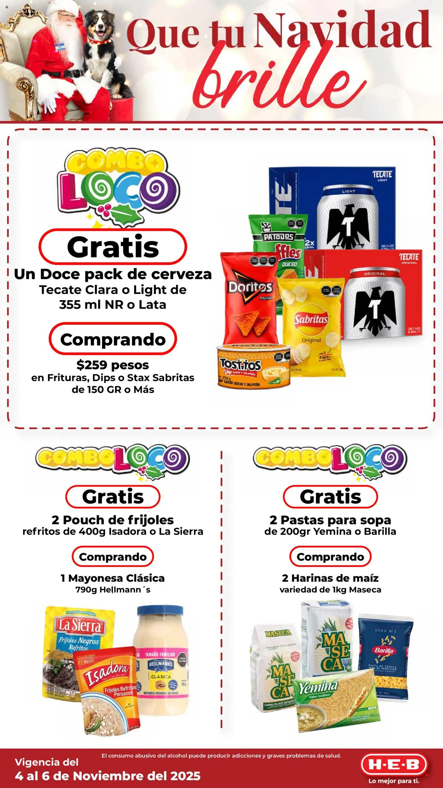 Nuevas ofertas de H-E-B válidas en toda la República Mexicana desde el 04.11.2025. ¡Encuentra las mejores ofertas en H-E-B folleto! | Página: 3 | Productos: Papa, Mayonesa, Sopa, Queso