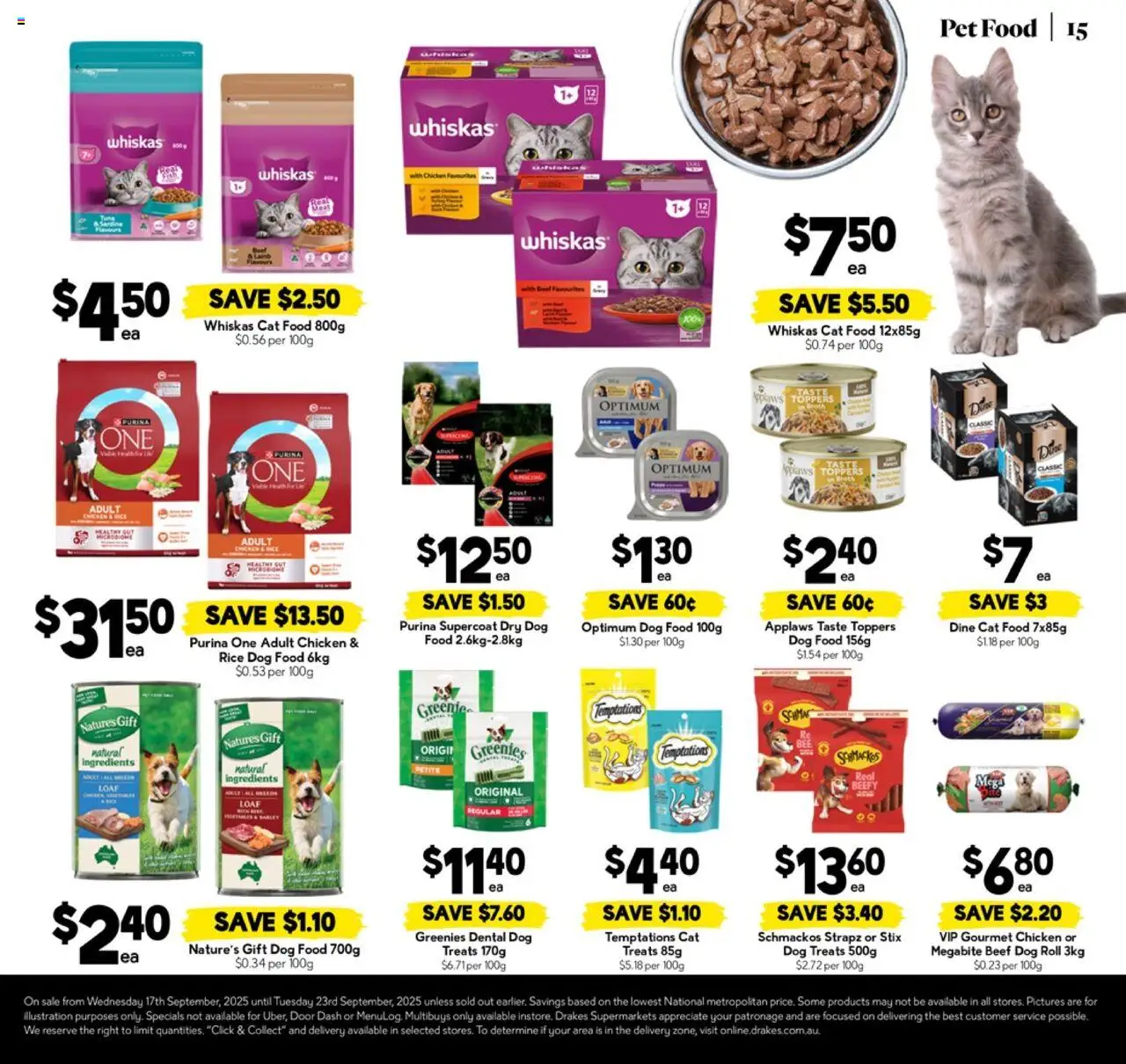 Drakes catalogue - valid from 17.09.2025 | Page: 15 | Products: Chicken, Rice, Beef, Dog food
