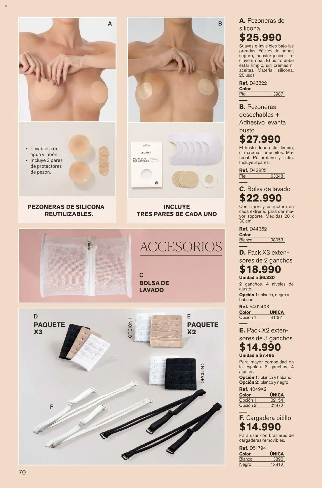 Leonisa revista - valida desde el 01.09.2025 | Página: 70 | Productos: Agua, Pitillo, Bolsa